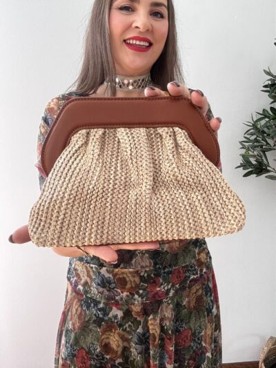 Bolso RAFIA combinado