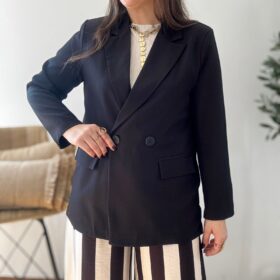 Americana BOTONES negra