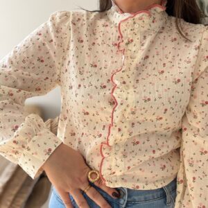 Camisa FLORECITAS corales