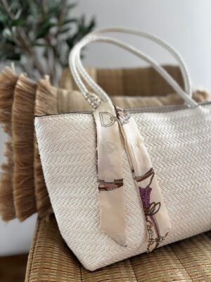 Bolso TRENZADO blanco