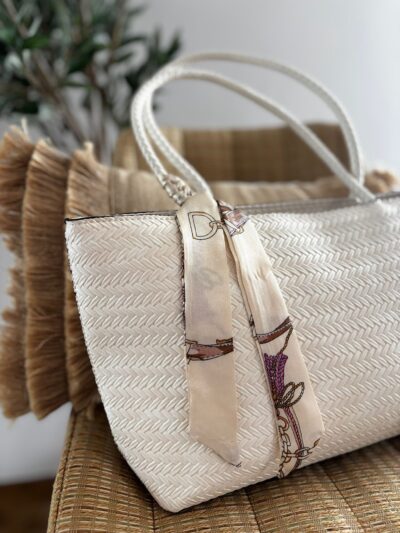 Bolso TRENZADO blanco