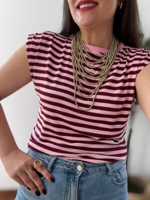 Camiseta RALLAS sisa rosa