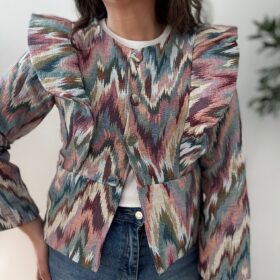 Chaqueta ESTAMPADA tejido jacquard