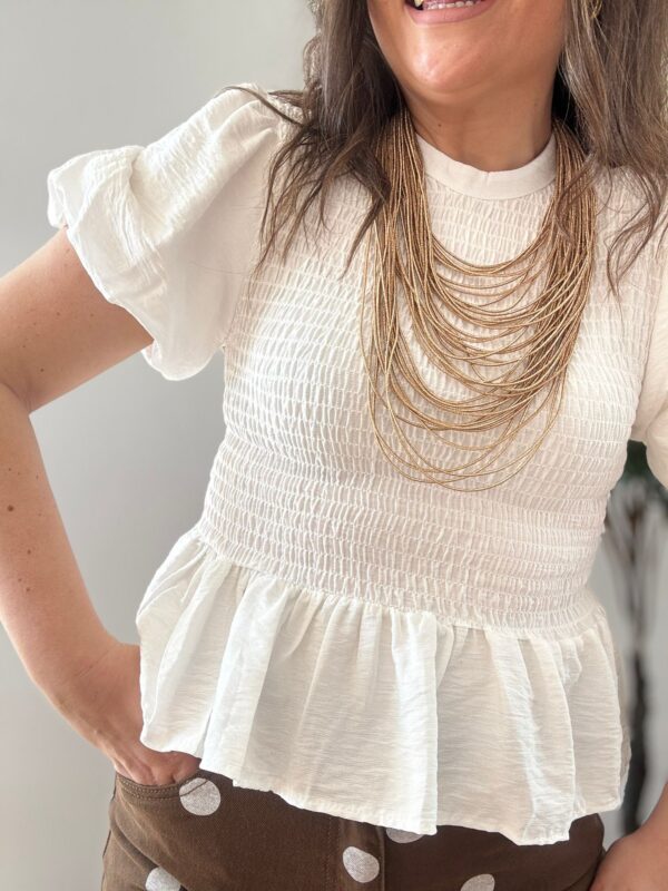 Blusa ENGOMADA blanca