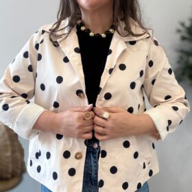 Chaqueta LUNARES negros