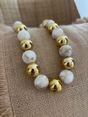 Collar BOLAS DORADAS