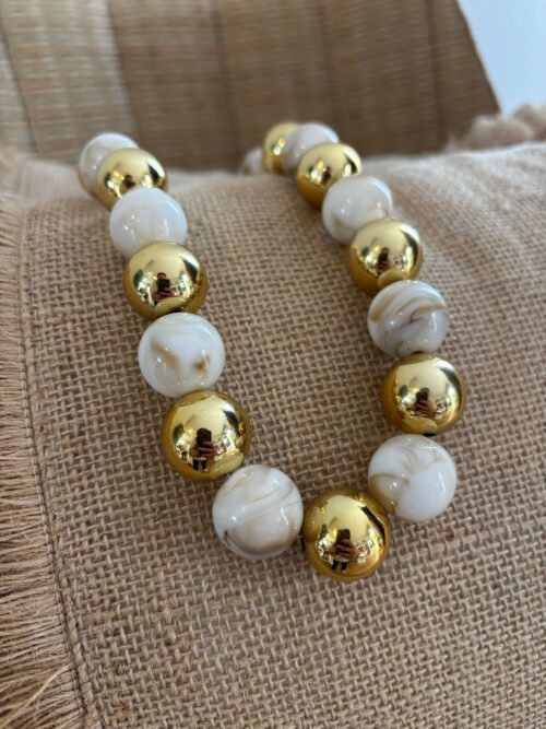 Collar BOLAS DORADAS