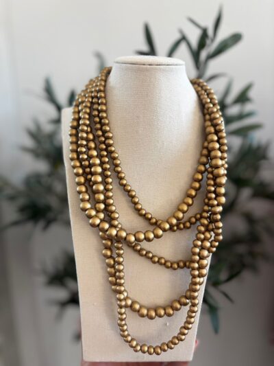 Collar MADERA dorado