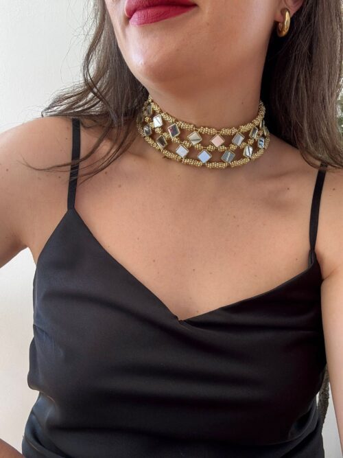 Choker ESPEJOS DOBLE