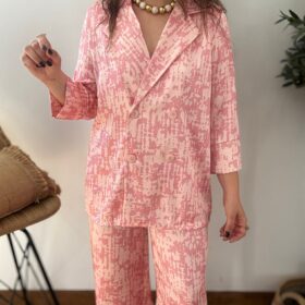 Conjunto SATÉN rosa