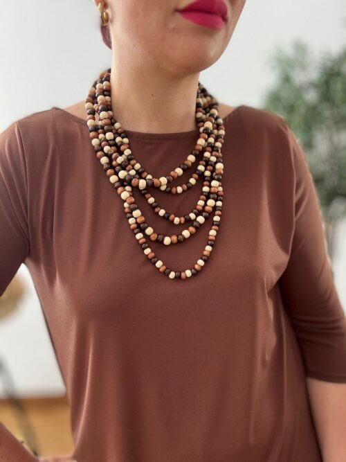 Collar MADERA marrones