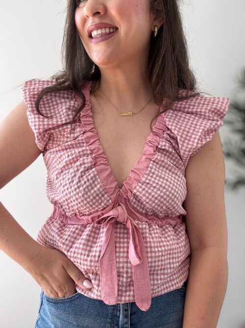Top VICHY LAZADA rosa