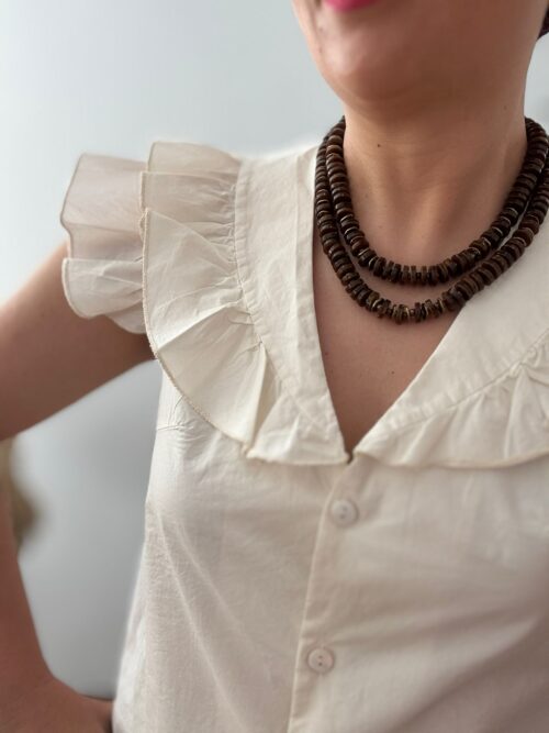 Camisa CUELLOS beige