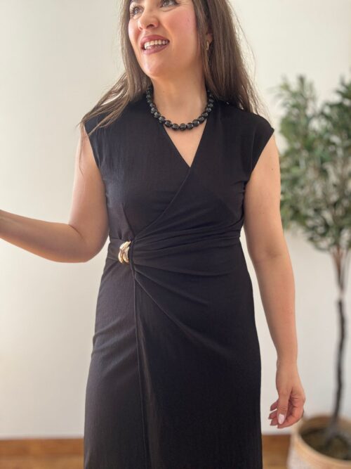Vestido CRUZADO negro