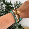Set PULSERAS turquesa