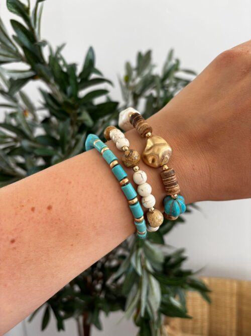 Set PULSERAS turquesa