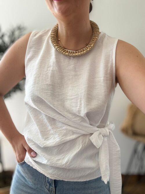 Blusa LAZADA blanca