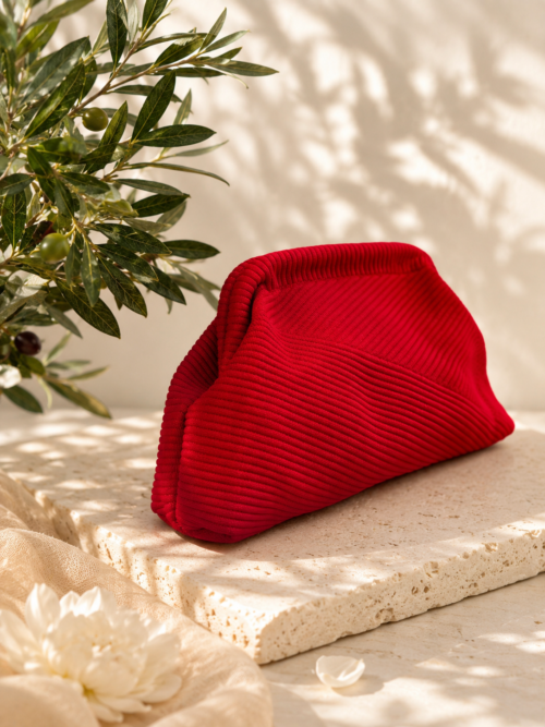 Bolso ROJO tejido