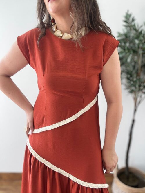 Vestido CALDERA con flecos