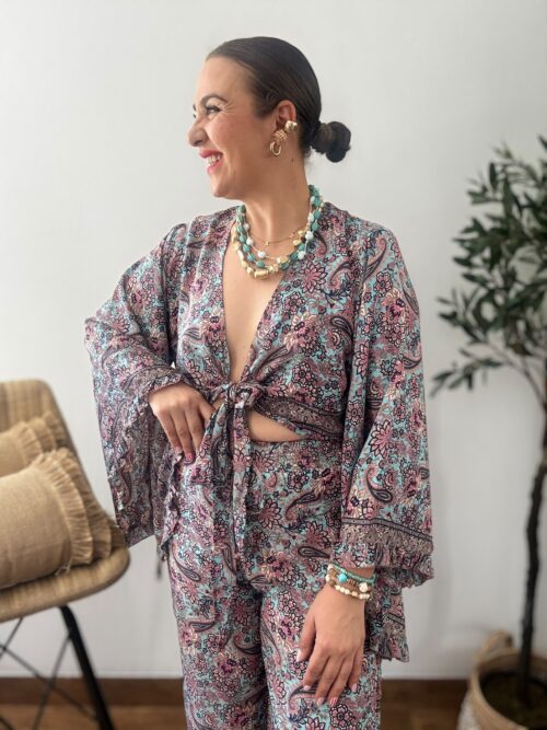 Conjunto HINDÚ azul