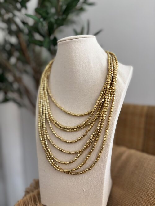 Collar BOLITAS dorado