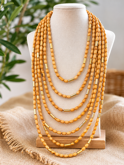 Collar LARGO madera
