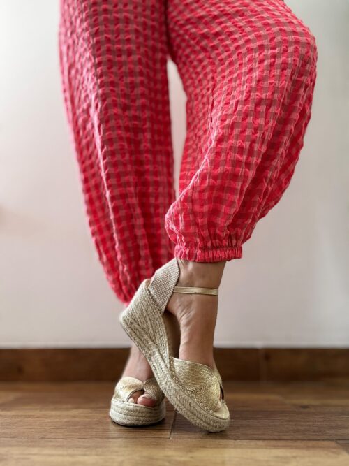 Pantalón FLÚOR VICHY bombacho