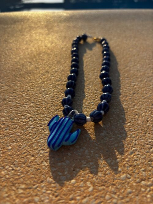 Collar CACTUS azul