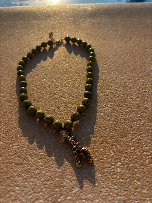 Collar JIRAFA verde