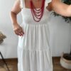 Vestido VOLANTE blanco