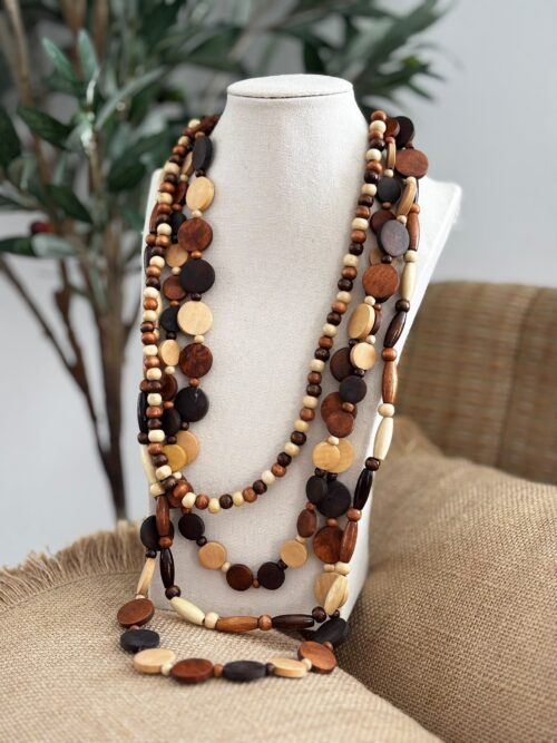 Collar MADERA marrones