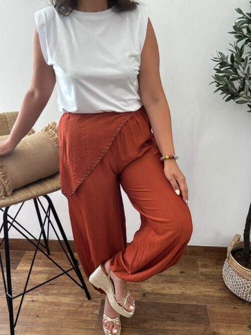 Pantalones BAMBULA pañuelo tachas caldera