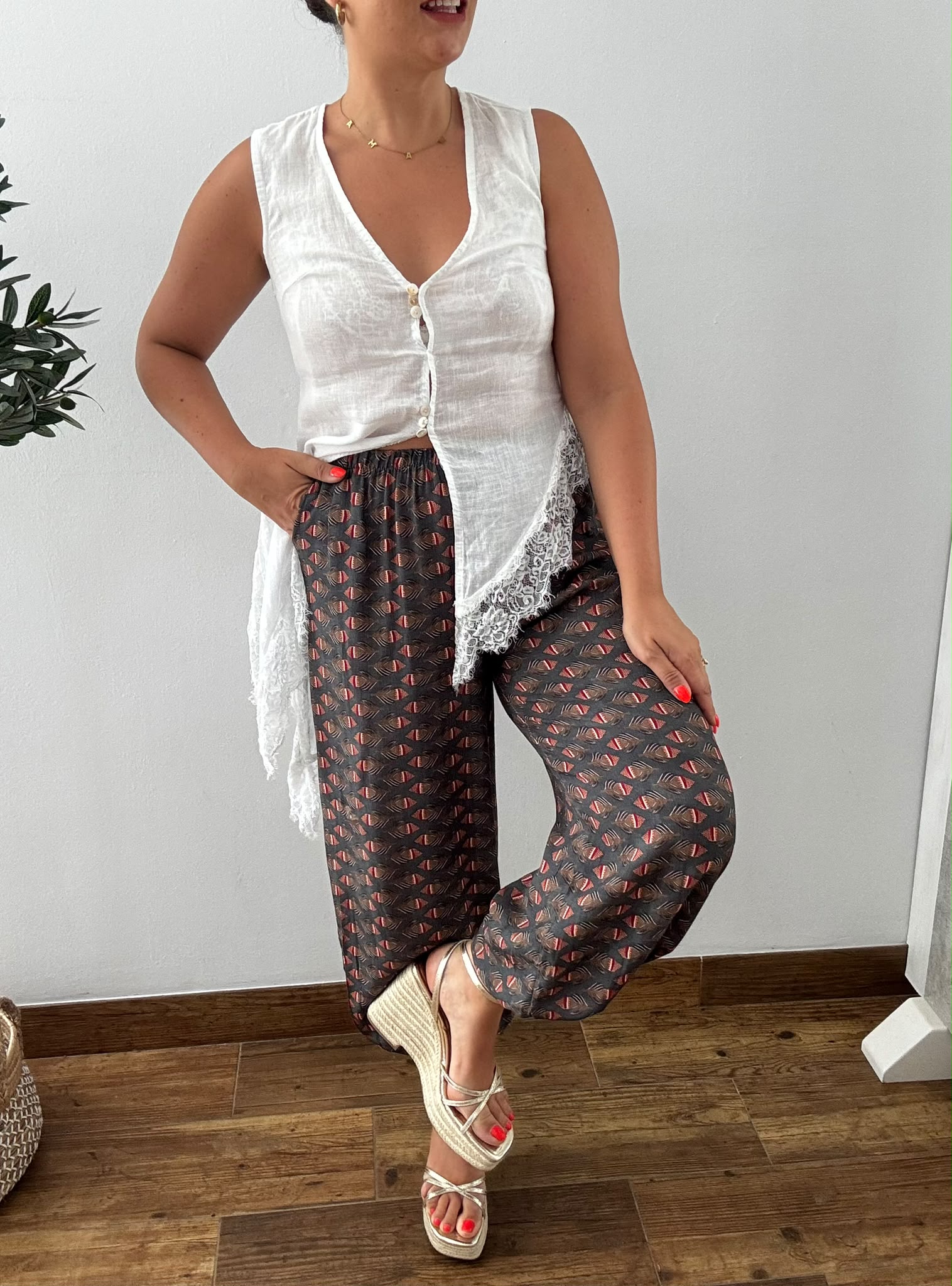 Pantalón ESTAMPADO bombacho