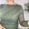 Top TUL verde topitos