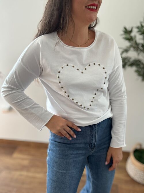 Camiseta BLANCA corazón
