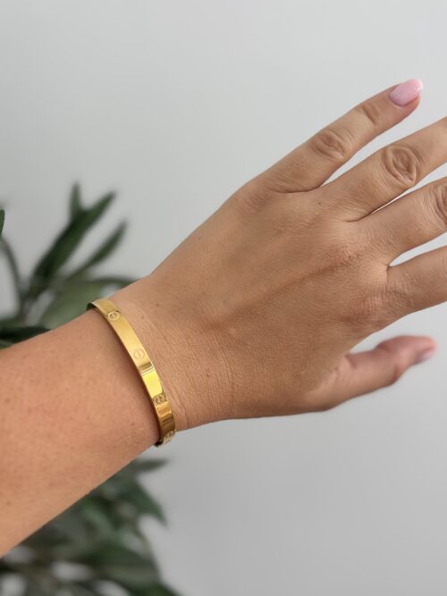Pulsera RÍGIDA dorada