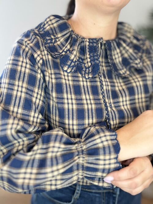 Camisa CUADROS Camel