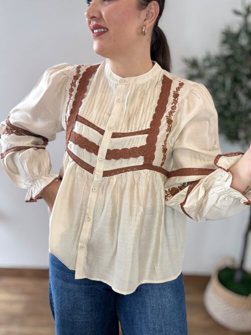 Camisa ROMÁNTICA beige