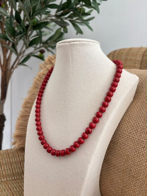 Collar CERÁMICA rojo
