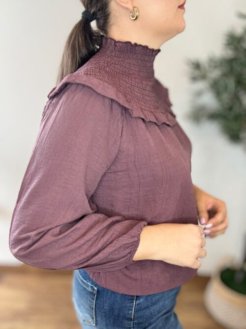 Blusa ENGOMADA berenjena