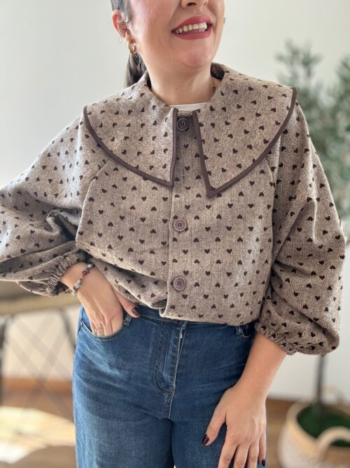 Chaqueta CORAZONES marrón
