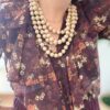 Collar CASCADA crema