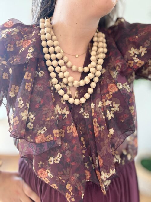 Collar CASCADA crema